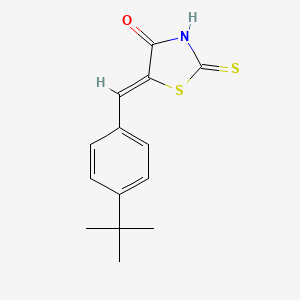 molecular formula C14H15NOS2 B7764813 (5Z)-5-(4-tert-butylbenzylidene)-2-sulfanyl-1,3-thiazol-4(5H)-one 