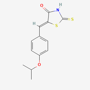 molecular formula C13H13NO2S2 B7764819 (5Z)-5-[4-(propan-2-yloxy)benzylidene]-2-sulfanyl-1,3-thiazol-4(5H)-one 