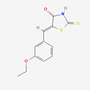 molecular formula C12H11NO2S2 B7764824 (5Z)-5-(3-ethoxybenzylidene)-2-sulfanyl-1,3-thiazol-4(5H)-one 