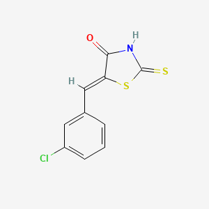 molecular formula C10H6ClNOS2 B7764836 (5Z)-5-(3-chlorobenzylidene)-2-sulfanyl-1,3-thiazol-4(5H)-one 