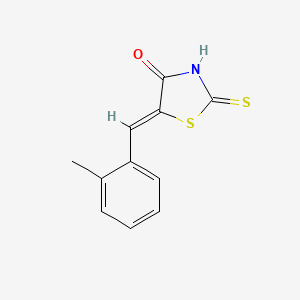 molecular formula C11H9NOS2 B7764837 (5Z)-5-(2-methylbenzylidene)-2-sulfanyl-1,3-thiazol-4(5H)-one 