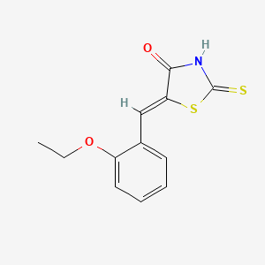 molecular formula C12H11NO2S2 B7764864 (5Z)-5-(2-ethoxybenzylidene)-2-sulfanyl-1,3-thiazol-4(5H)-one 