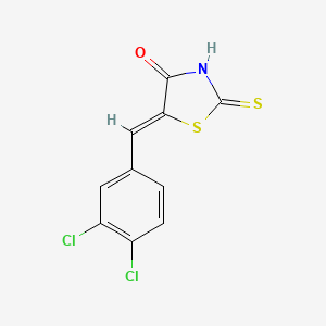 molecular formula C10H5Cl2NOS2 B7764912 (5Z)-5-(3,4-dichlorobenzylidene)-2-sulfanyl-1,3-thiazol-4(5H)-one 