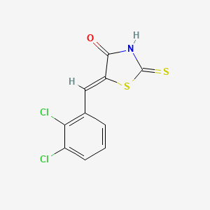 molecular formula C10H5Cl2NOS2 B7764917 (5Z)-5-(2,3-dichlorobenzylidene)-2-sulfanyl-1,3-thiazol-4(5H)-one 