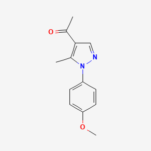 molecular formula C13H14N2O2 B7765024 1-(1-(4-Methoxyphenyl)-5-methyl-1H-pyrazol-4-yl)ethanone 