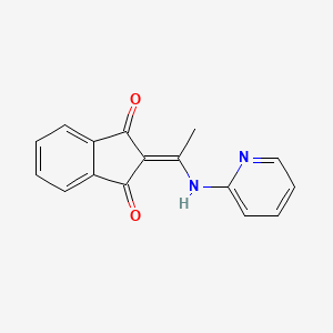 2-[1-(pyridin-2-ylamino)ethylidene]indene-1,3-dione