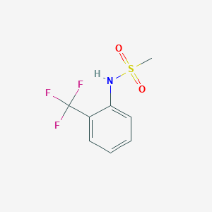 molecular formula C8H8F3NO2S B7765053 N-[2-(trifluoromethyl)phenyl]methanesulfonamide CAS No. 50790-31-3