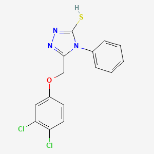 5-[(3,4-dichlorophenoxy)methyl]-4-phenyl-1,2,4-triazole-3-thiol