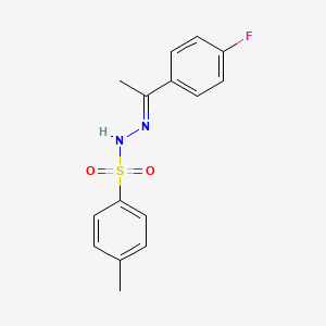 molecular formula C15H15FN2O2S B7765094 N'-(1-(4-fluorophenyl)ethylidene)-4-methylbenzenesulfonohydrazide 