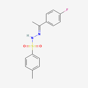 molecular formula C15H15FN2O2S B7765094 N'-(1-(4-氟苯基)亚乙基)-4-甲苯磺酰肼 