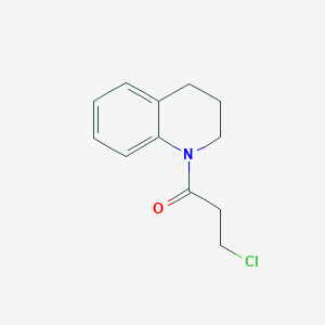 molecular formula C12H14ClNO B7765106 1-(3-Chloropropanoyl)-1,2,3,4-tetrahydroquinoline CAS No. 6351-45-7