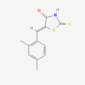 molecular formula C12H11NOS2 B7765165 (5Z)-5-(2,4-dimethylbenzylidene)-2-sulfanyl-1,3-thiazol-4(5H)-one 