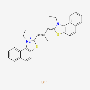 molecular formula C30H27BrN2S2 B7765193 萘并[1,2-d]噻唑鎓，1-乙基-2-[3-(1-乙基萘并[1,2-d]噻唑-2(1H)-亚甲基)-2-甲基-1-丙烯基]，溴化物 