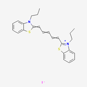 molecular formula C25H27IN2S2 B7765211 3,3'-Dipropylthiadicarbocyanine iodide 