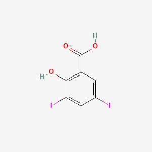 molecular formula C7H4I2O3 B7765214 3,5-二碘水杨酸 CAS No. 1321-04-6