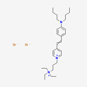 molecular formula C30H49Br2N3 B7765242 N-(3-triethylammoniopropyl)-4-(p-dibutylamino-styryl) pyridinium dibromide 