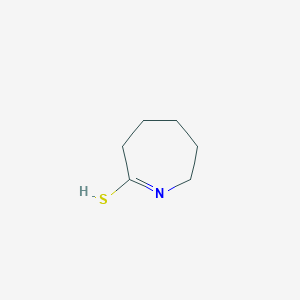 molecular formula C6H11NS B7765265 3,4,5,6-tetrahydro-2H-azepine-7-thiol 