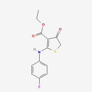 molecular formula C13H12FNO3S B7765283 CID 828909 