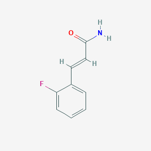 molecular formula C9H8FNO B7765288 (2E)-3-(2-fluorophenyl)prop-2-enamide 