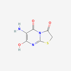 molecular formula C6H5N3O3S B7765294 6-amino-7-hydroxy-5H-[1,3]thiazolo[3,2-a]pyrimidine-3,5(2H)-dione 