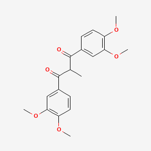 molecular formula C20H22O6 B7765299 1,3-Bis(3,4-dimethoxyphenyl)-2-methylpropane-1,3-dione CAS No. 832739-36-3