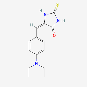 molecular formula C14H17N3OS B7765311 5-{[4-(Diethylamino)phenyl]methylidene}-2-sulfanylideneimidazolidin-4-one 