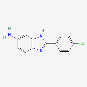 2-(4-chlorophenyl)-3H-benzimidazol-5-amine