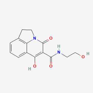 6-Hydroxy-4-oxo-1,2-dihydro-4H-pyrrolo[3,2,1-ij]quinoline-5-carboxylic acid (2-hydroxy-ethyl)-amide