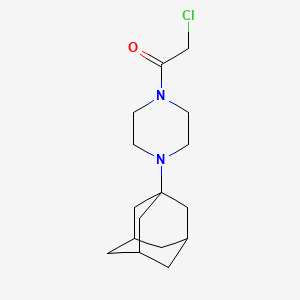 molecular formula C16H25ClN2O B7765458 2-Chloro-1-[4-(tricyclo[3.3.1.1~3,7~]dec-1-yl)piperazin-1-yl]ethanone 
