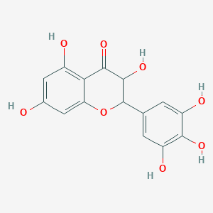 molecular formula C15H12O8 B7765619 3,5,7-Trihydroxy-2-(3,4,5-trihydroxyphenyl)chroman-4-one CAS No. 557792-97-9