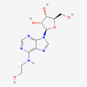 molecular formula C12H17N5O5 B7765678 (2R,3R,4S,5R)-2-(6-((2-Hydroxyethyl)amino)-9H-purin-9-yl)-5-(hydroxymethyl)tetrahydrofuran-3,4-diol CAS No. 32476-37-2