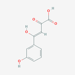 molecular formula C10H8O5 B7765882 4-Hydroxy-4-(3-hydroxy-phenyl)-2-oxo-but-3-enoic acid 
