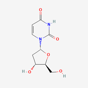 molecular formula C9H12N2O5 B7765908 1-((2R,4R,5S)-4-Hydroxy-5-(hydroxymethyl)tetrahydrofuran-2-yl)pyrimidine-2,4(1H,3H)-dione CAS No. 189282-17-5