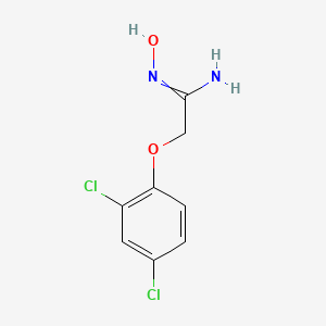 molecular formula C8H8Cl2N2O2 B7765916 2-(2,4-Dichlorophenoxy)acetamidoxime 