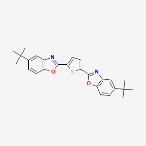 molecular formula C26H26N2O2S B7765966 2,5-Bis(5-tert-butyl-2-benzoxazolyl)thiophene CAS No. 52232-33-4