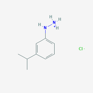 molecular formula C9H15ClN2 B7766068 (3-Propan-2-ylanilino)azanium;chloride 