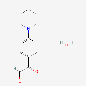 molecular formula C13H17NO3 B7766087 2-Oxo-2-[4-(piperidin-1-yl)phenyl]acetaldehyde hydrate 