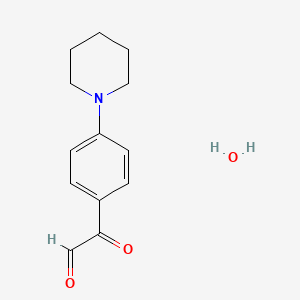 molecular formula C13H17NO3 B7766087 4-Piperidinylphenylglyoxal hydrate 