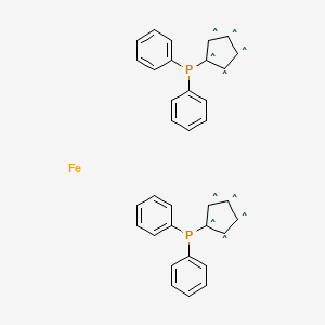 molecular formula C34H28FeP2 B7766098 二茂铁基二(二苯基膦) 