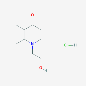 2,3-Dimethyl-1-(2-hydroxyethyl)-4-oxopiperidine hydrochloride