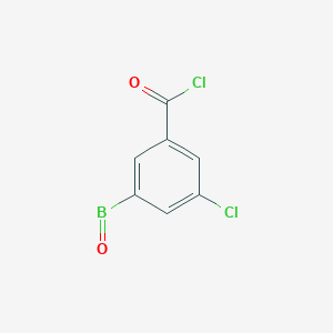 molecular formula C7H3BCl2O2 B7766132 3-Chloro-5-(chlorocarbonyl)phenylboronic acid, anhydride 