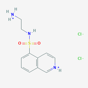 molecular formula C11H15Cl2N3O2S B7766141 2-(Isoquinolin-2-ium-5-ylsulfonylamino)ethylazanium;dichloride 