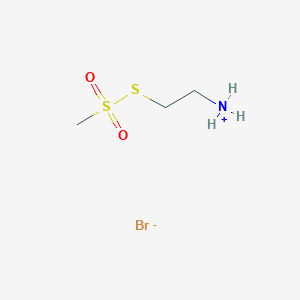 molecular formula C3H10BrNO2S2 B7766142 Methanesulfonic aicd, thio-, s-(2-aminoethyl) ester, hydrobromide 