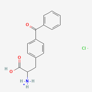 molecular formula C16H16ClNO3 B7766153 [2-(4-Benzoylphenyl)-1-carboxyethyl]azanium;chloride 