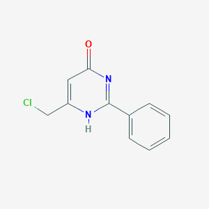 molecular formula C11H9ClN2O B7766164 6-(chloromethyl)-2-phenyl-1H-pyrimidin-4-one 