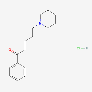 molecular formula C16H24ClNO B7766289 1-Phenyl-5-(piperidin-1-yl)pentan-1-one hydrochloride 