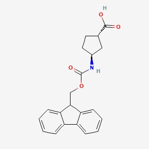 molecular formula C21H21NO4 B7766319 (1S,3S)-3-(Fmoc-amino)cyclopentanecarboxylic acid 