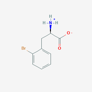 molecular formula C9H10BrNO2 B7766347 (2R)-2-azaniumyl-3-(2-bromophenyl)propanoate 