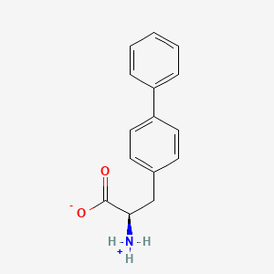 (2R)-2-azaniumyl-3-(4-phenylphenyl)propanoate