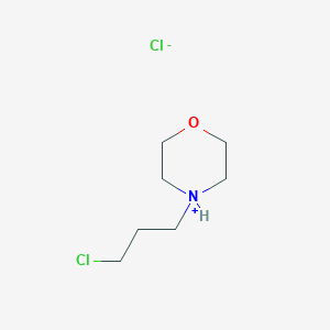 molecular formula C7H15Cl2NO B7766454 4-(3-Chloropropyl)morpholin-4-ium;chloride 